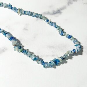 Free Form Kyanite Chip Endless Necklace